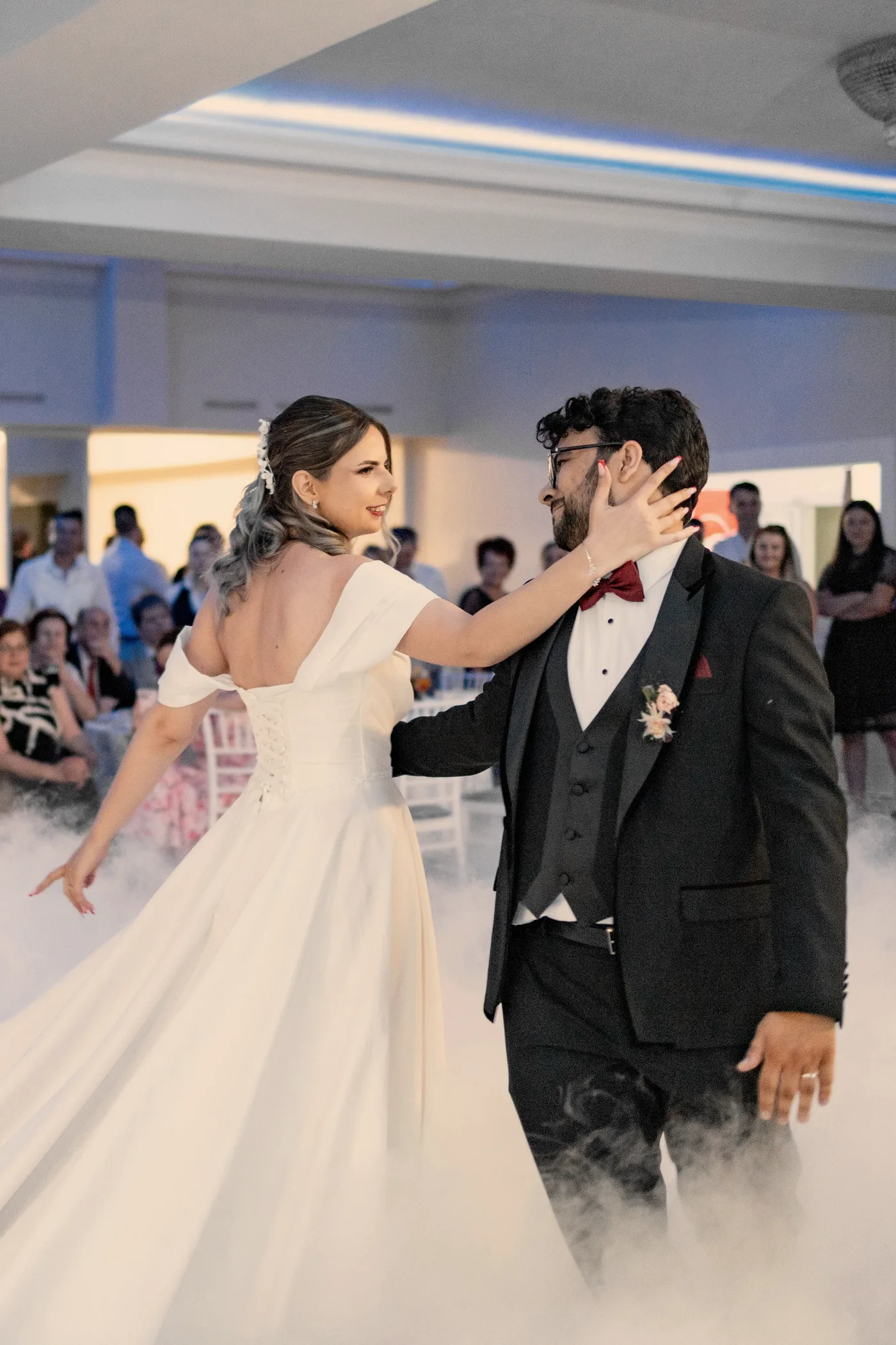 Hochzeitstanz am Abend