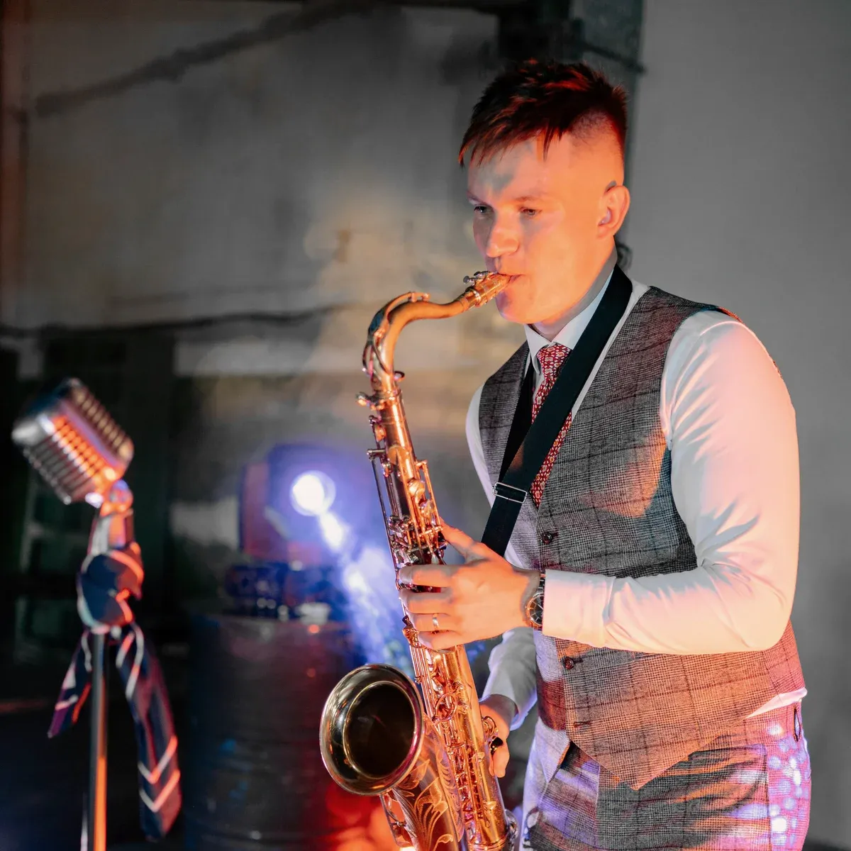 Hochzeit mit Saxophonist