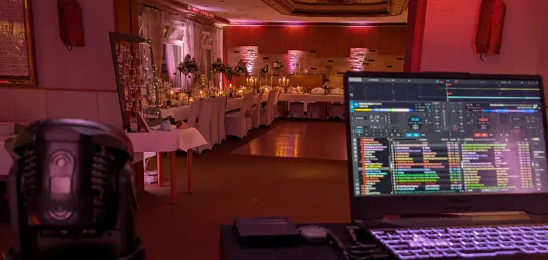 Hochzeitsfeier in Göttingen mit Ambiente-Licht