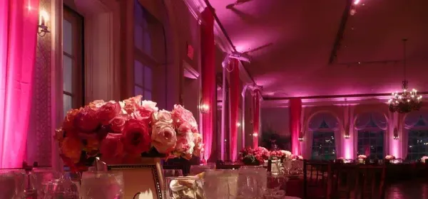 Ambiente Lichter in Hochzeits-Location