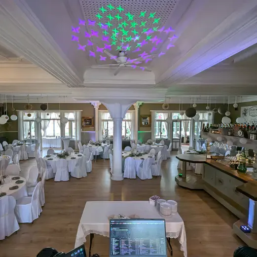 Lichtkonzept für Hochzeit im Hildesheimer Haus Buntenbock