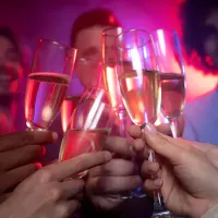 Sektempfang auf Hochzeit Party