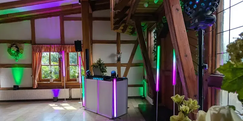 Hochzeits-Setup in Traupes Tenne Harriehausen