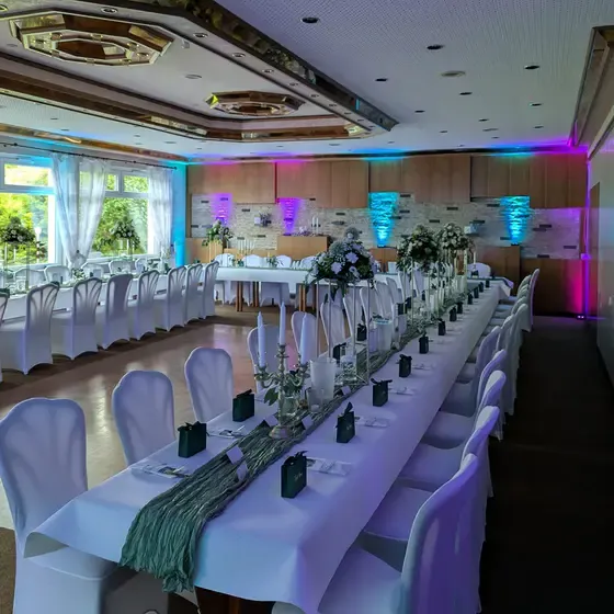 Ambiente Uplights für Hochzeit in Duderstadt