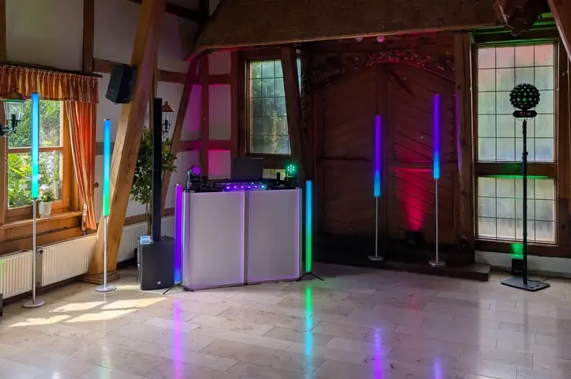 DJ-Setup in der Traupes Tenne Bad Gandersheim